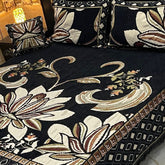 Fancy Velvet Bed Sheet Set - 4 Pieces  FVB 221